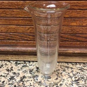 Vintage Whitall Tatum Pharmacy etched measuring beaker